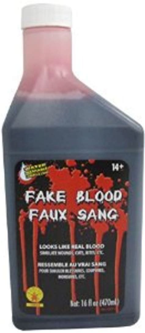 fake blood that stains clothes|washable stage blood.